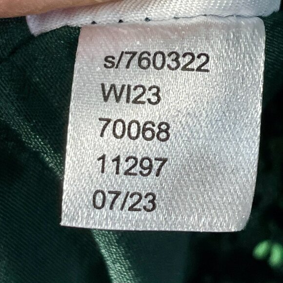 LOFT Emerald Green Velvet Sequin Floral Shift Dress Size 6 WI23 - Picture 14 of 15